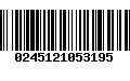 Código de Barras 0245121053195