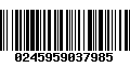 Código de Barras 0245959037985