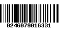 Código de Barras 0246079016331