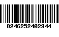 Código de Barras 0246252402944