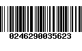 Código de Barras 0246290035623
