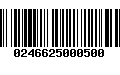 Código de Barras 0246625000500