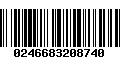 Código de Barras 0246683208740