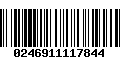 Código de Barras 0246911117844