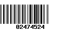 Código de Barras 02474524