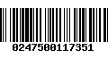 Código de Barras 0247500117351