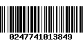 Código de Barras 0247741013849