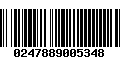 Código de Barras 0247889005348