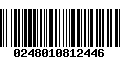 Código de Barras 0248010812446