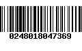 Código de Barras 0248018047369