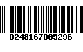 Código de Barras 0248167005296