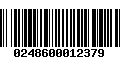 Código de Barras 0248600012379