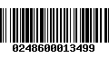 Código de Barras 0248600013499