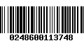 Código de Barras 0248600113748