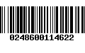 Código de Barras 0248600114622