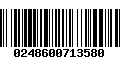 Código de Barras 0248600713580