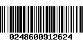 Código de Barras 0248600912624