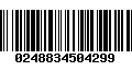 Código de Barras 0248834504299