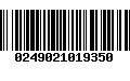 Código de Barras 0249021019350