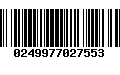 Código de Barras 0249977027553