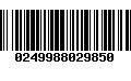 Código de Barras 0249988029850