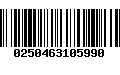 Código de Barras 0250463105990