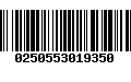 Código de Barras 0250553019350