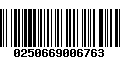 Código de Barras 0250669006763