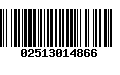 Código de Barras 02513014866