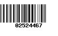 Código de Barras 02524467