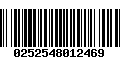 Código de Barras 0252548012469