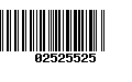 Código de Barras 02525525