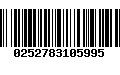 Código de Barras 0252783105995