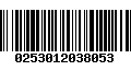 Código de Barras 0253012038053