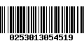 Código de Barras 0253013054519