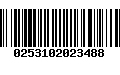 Código de Barras 0253102023488