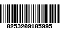 Código de Barras 0253209105995