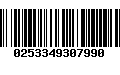Código de Barras 0253349307990