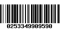 Código de Barras 0253349909590