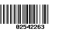 Código de Barras 02542263