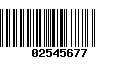 Código de Barras 02545677