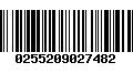 Código de Barras 0255209027482