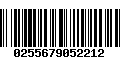 Código de Barras 0255679052212