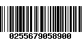 Código de Barras 0255679058900