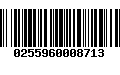 Código de Barras 0255960008713