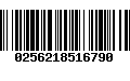 Código de Barras 0256218516790