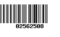 Código de Barras 02562508