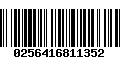 Código de Barras 0256416811352