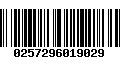 Código de Barras 0257296019029