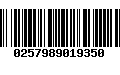 Código de Barras 0257989019350